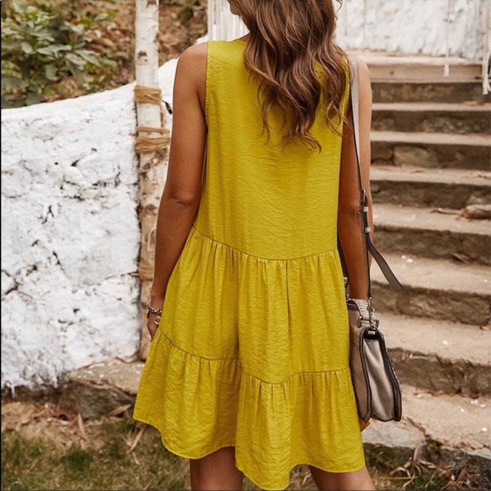 Boho Style Mini Dress - Picture 2 of 4